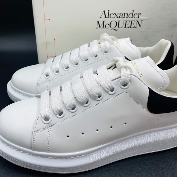 Alexander McQueen Women’s Oversized Leather/Suede Sneakers Size 10 NWB AUTHENTIC - Picture 6 of 9